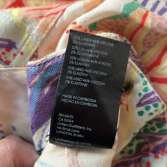 Anthropologie Maeve Colette Linen crop - Picture 4 of 5